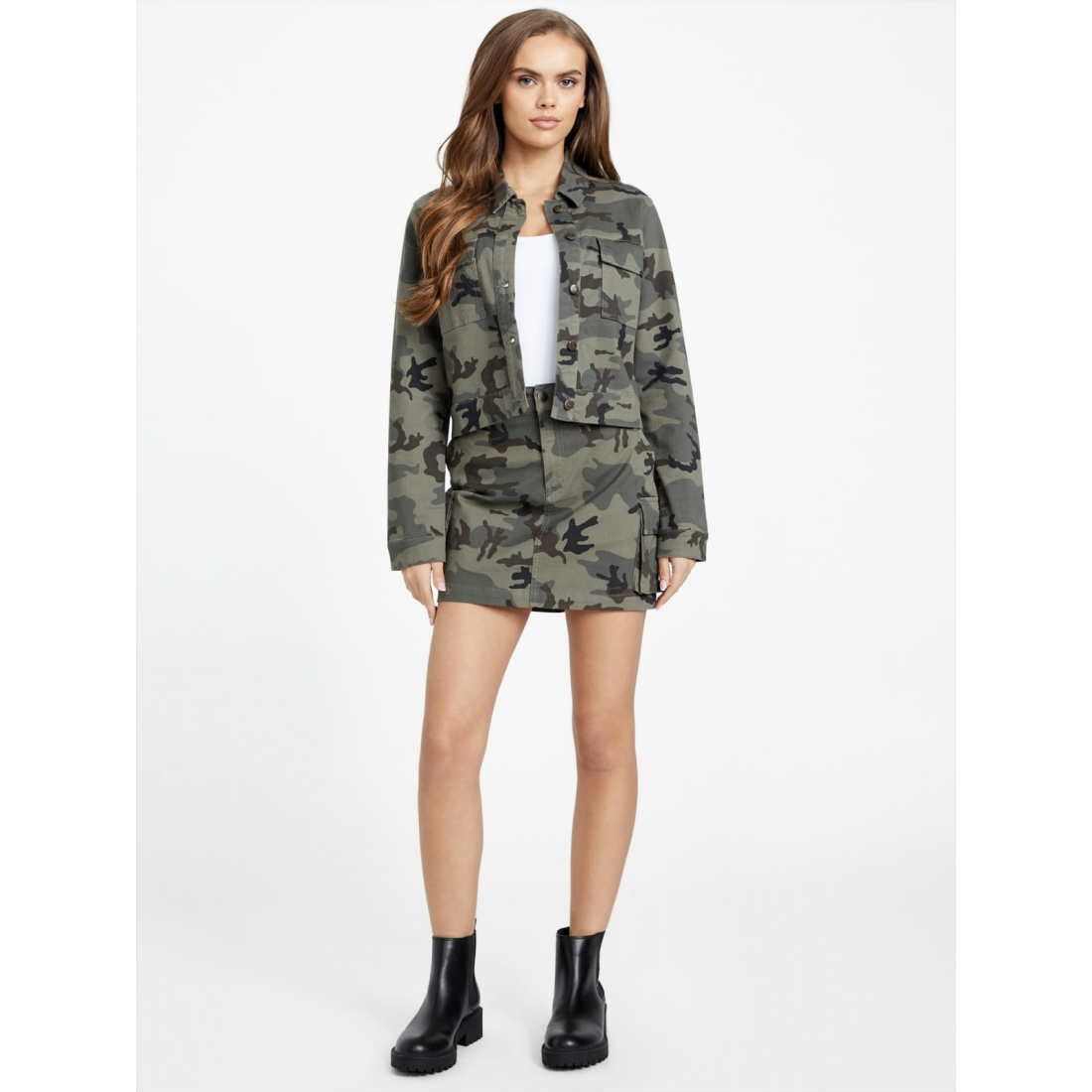'Whitney Camouflage Cargo Skirt' pour Femmes