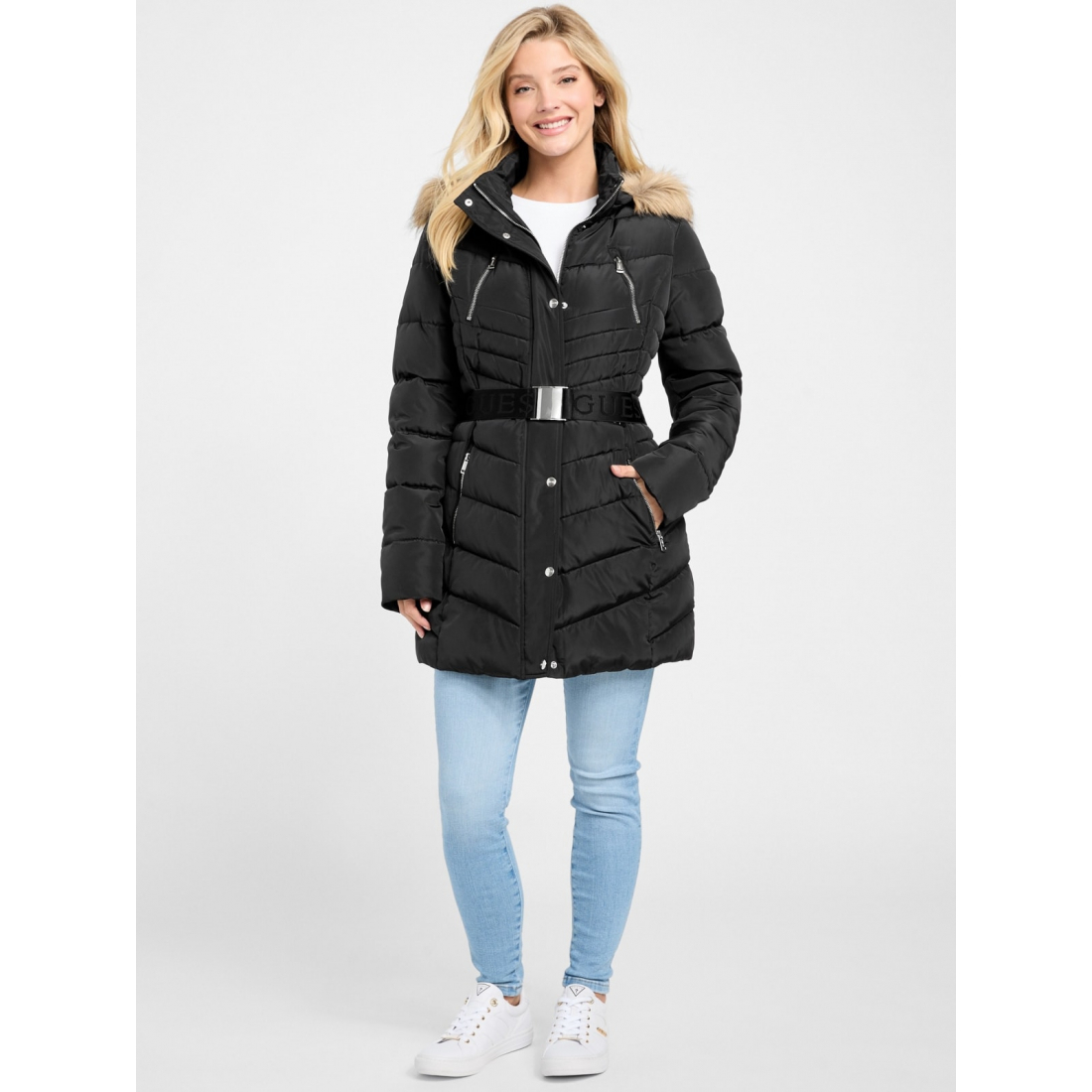 'Stevie Hooded Puffer Coat' pour Femmes