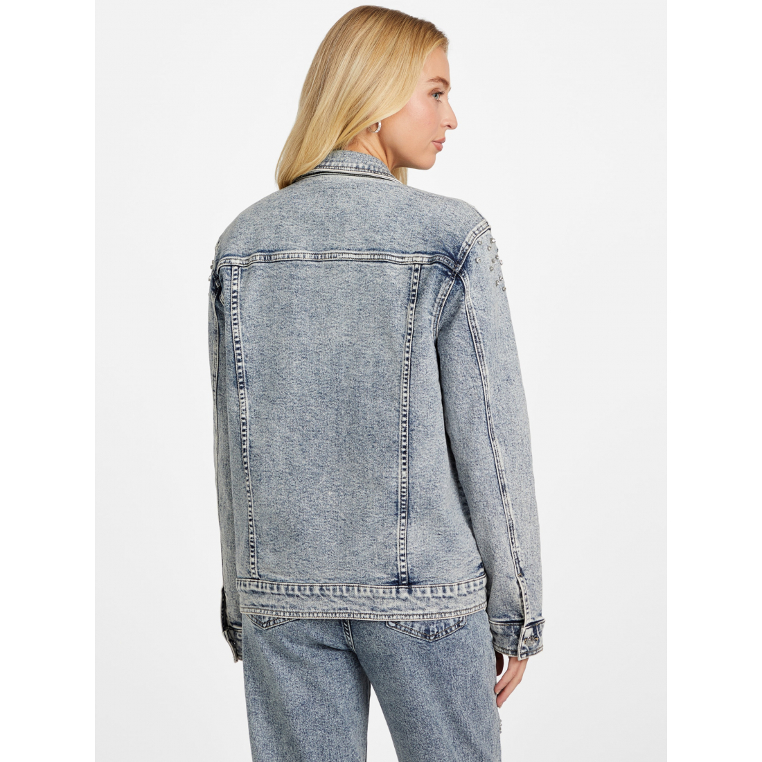 'Arielle Embellished Denim Jacket' pour Femmes
