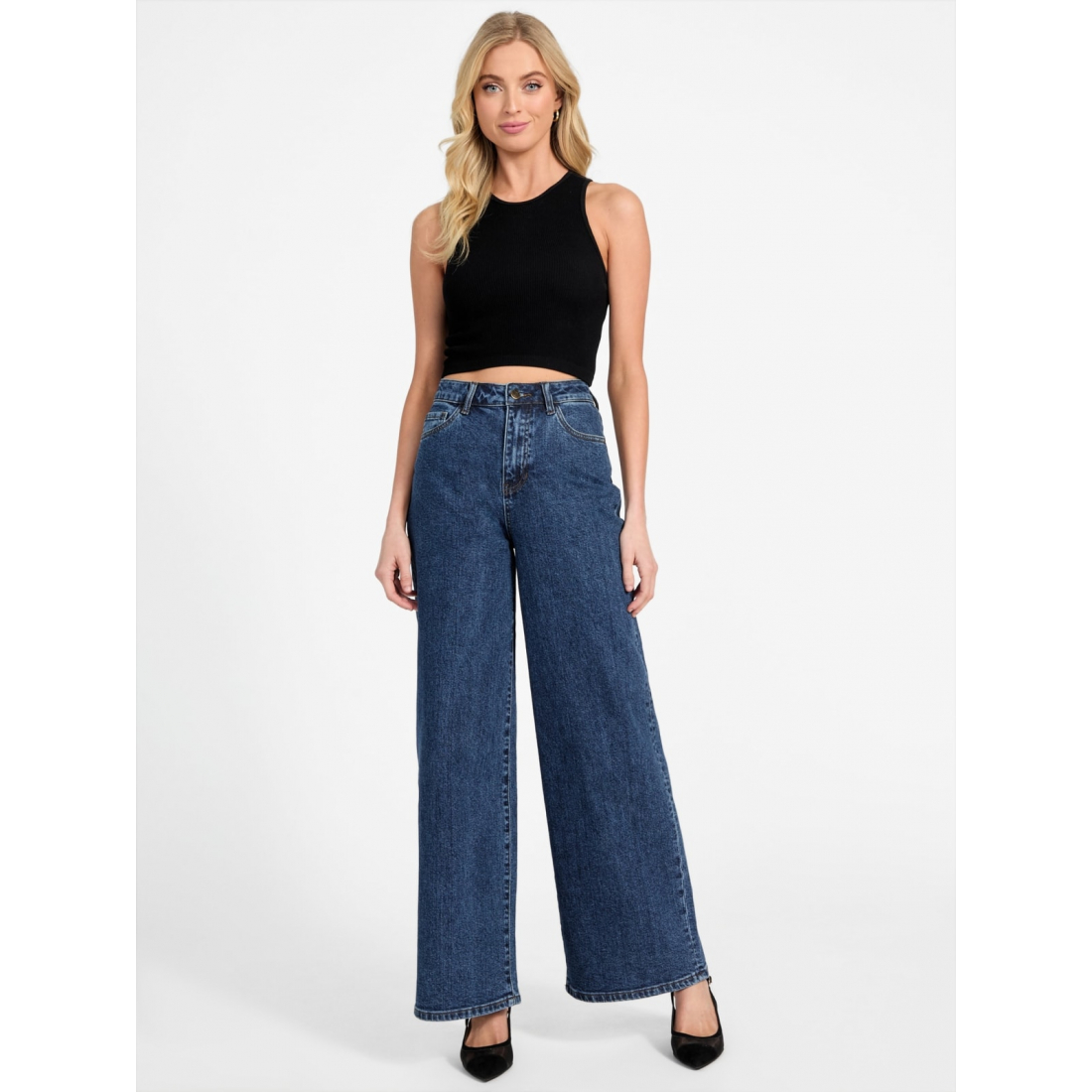 'Lisbeth Wide Leg Denim Pants' für Damen