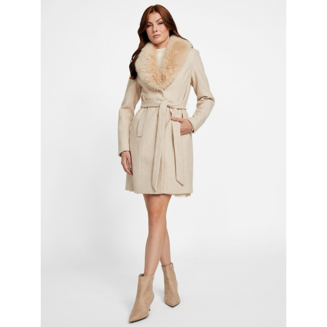 'Cheryl Faux-Fur Coat' pour Femmes