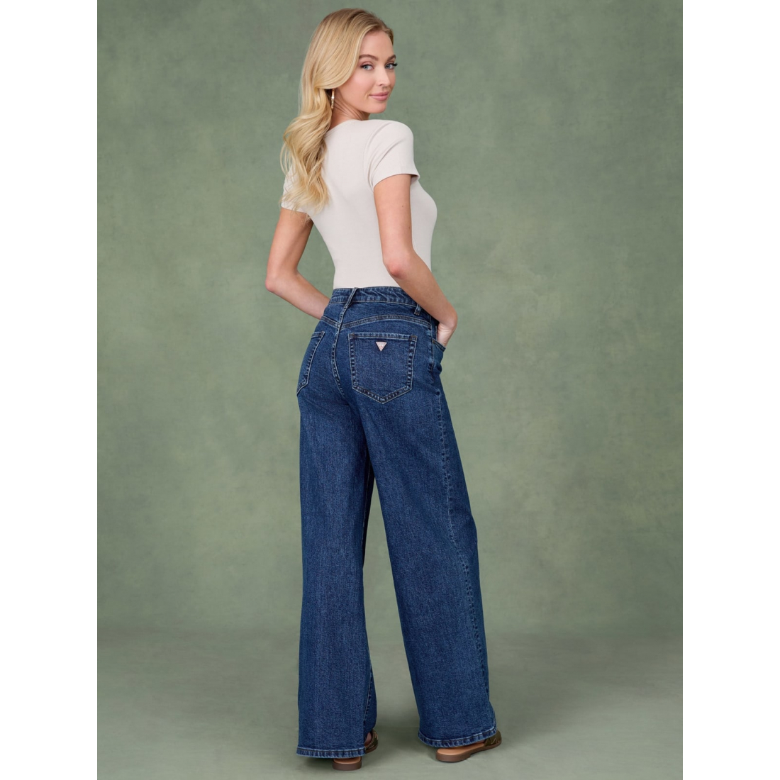 'Lisbeth Wide Leg Denim Pants' für Damen
