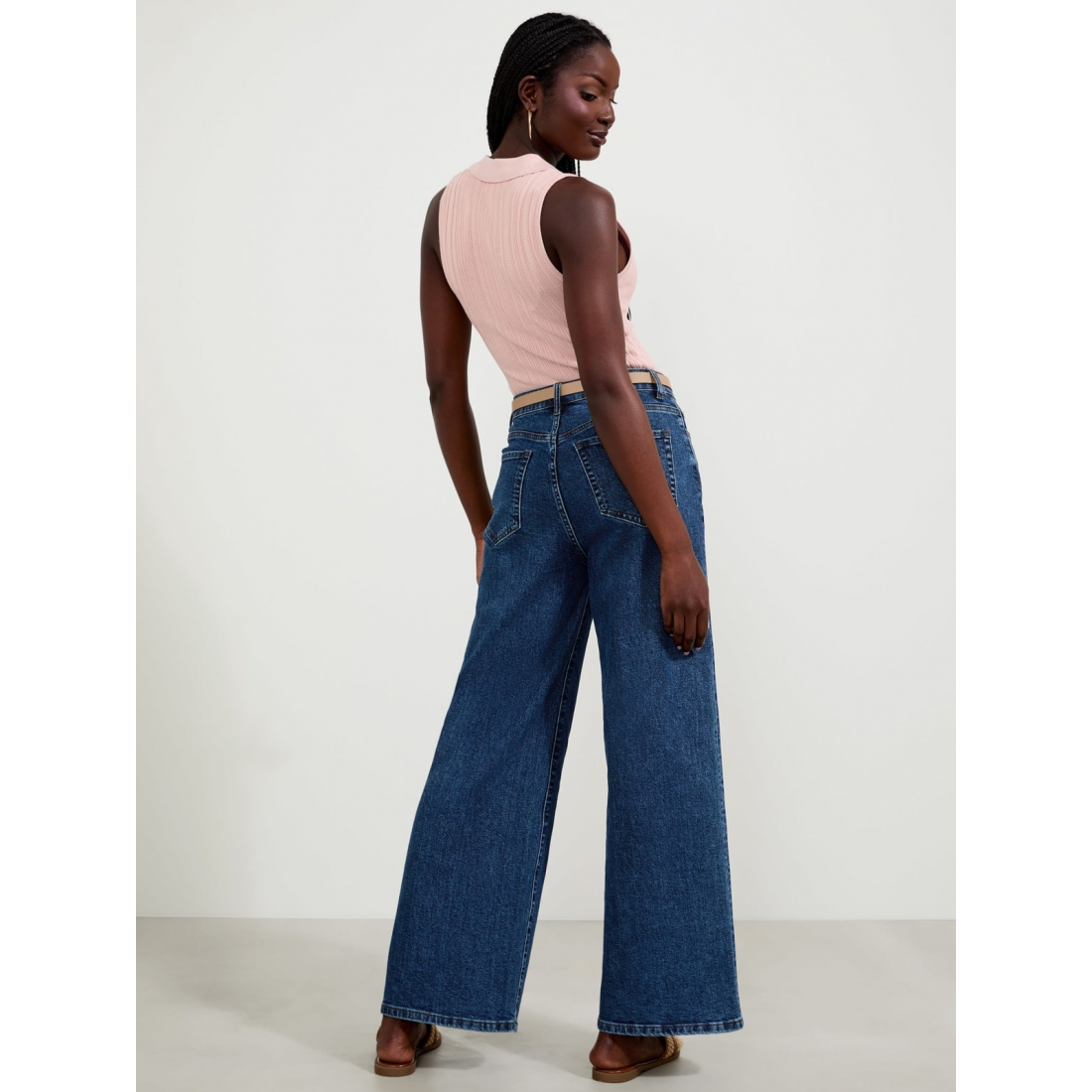 'Lisbeth Wide Leg Denim Pants' für Damen