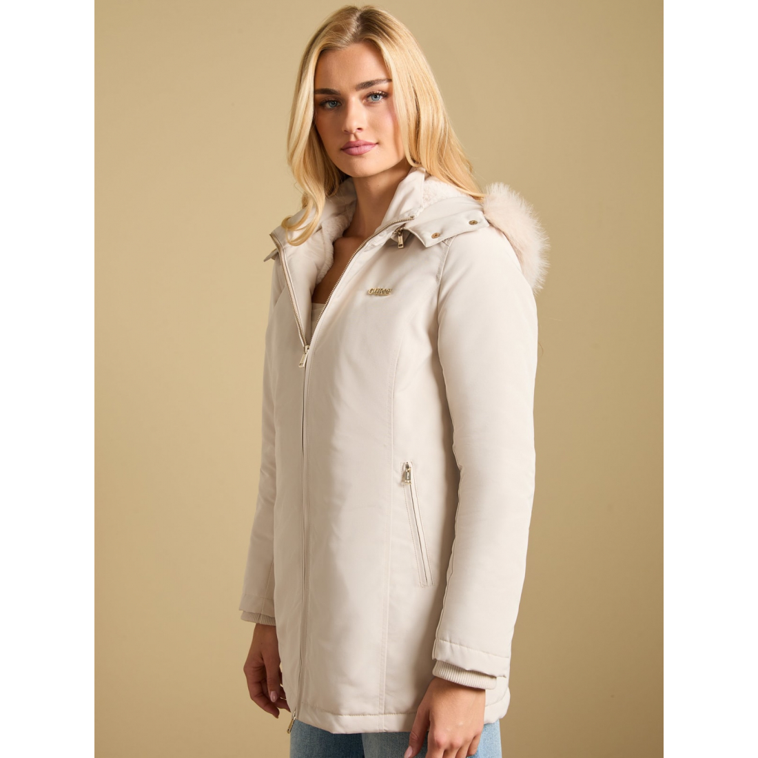 'Sammy Hooded Faux-Fur Jacket' pour Femmes