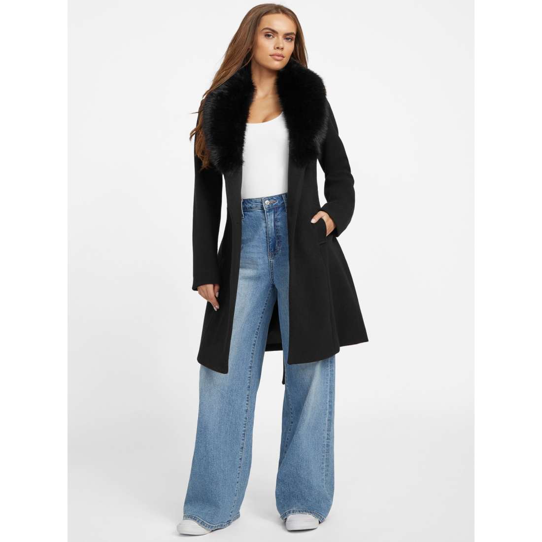 'Cheryl Faux-Fur Coat' pour Femmes