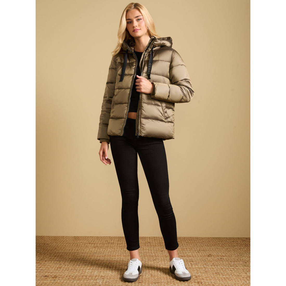 'Malina Woven Puffer Jacket' pour Femmes