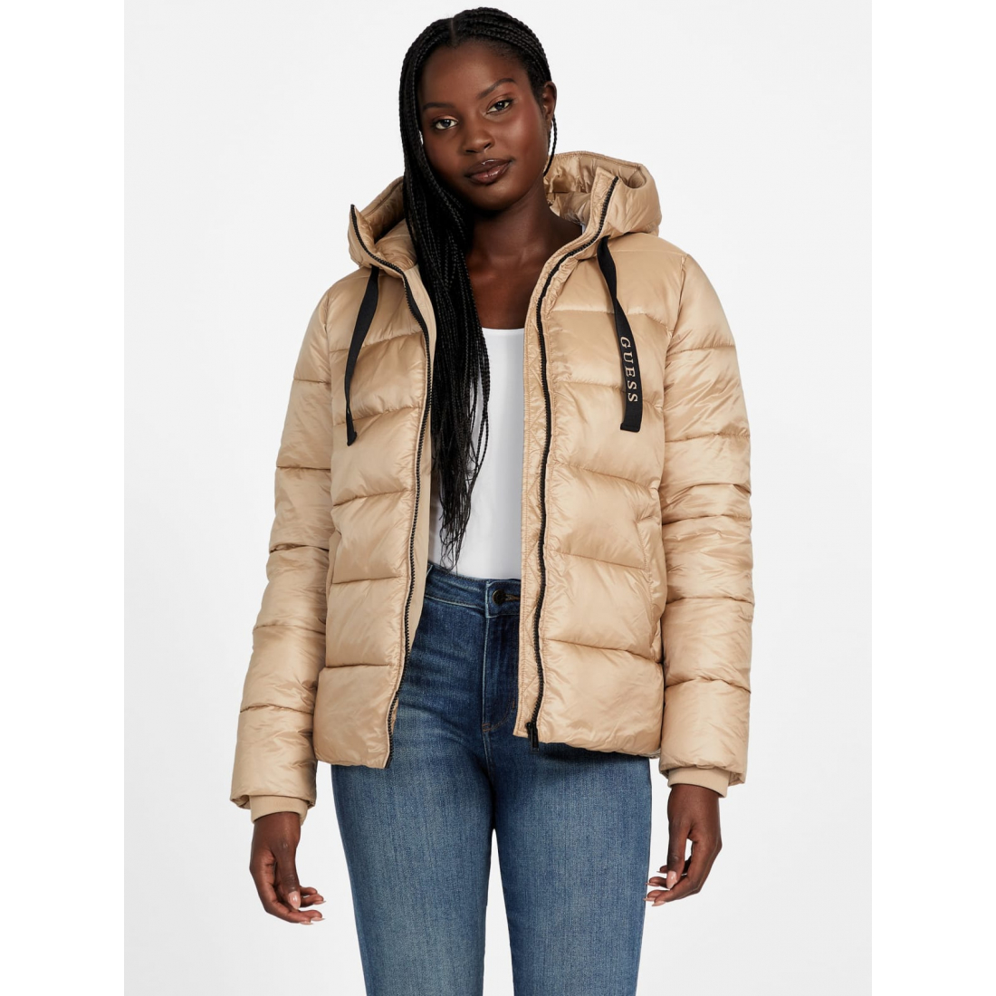 'Malina Woven Puffer Jacket' pour Femmes