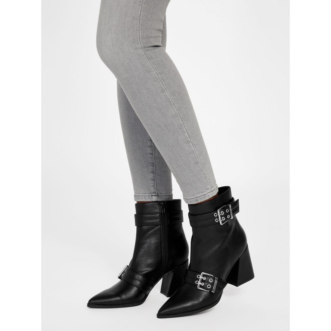 'Teases Buckled Block Heel' Booties für Damen