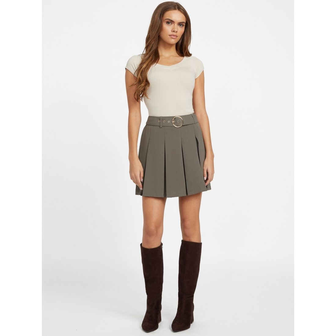 'Pamela Belted Skirt' pour Femmes