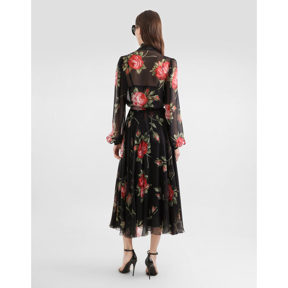 Top à manches longues 'Rose Bouquet-Print' pour Femmes