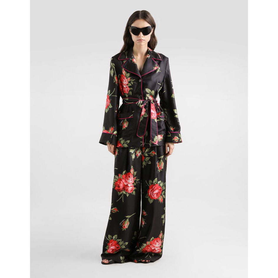 Pantalon 'Rose Bouquet-Print' pour Femmes