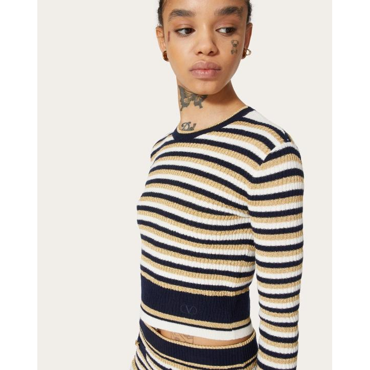 'Crew-Neck' Pullover für Damen