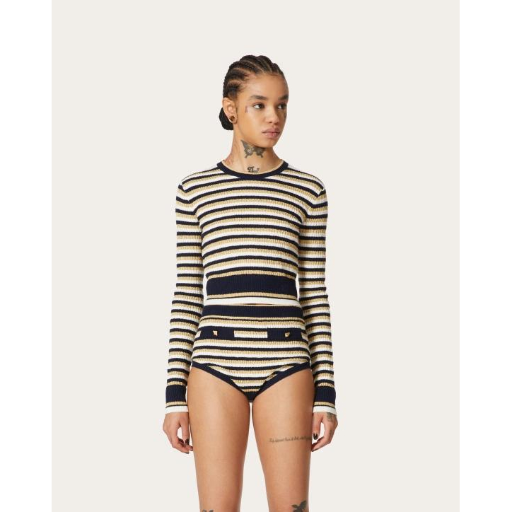 'Crew-Neck' Pullover für Damen