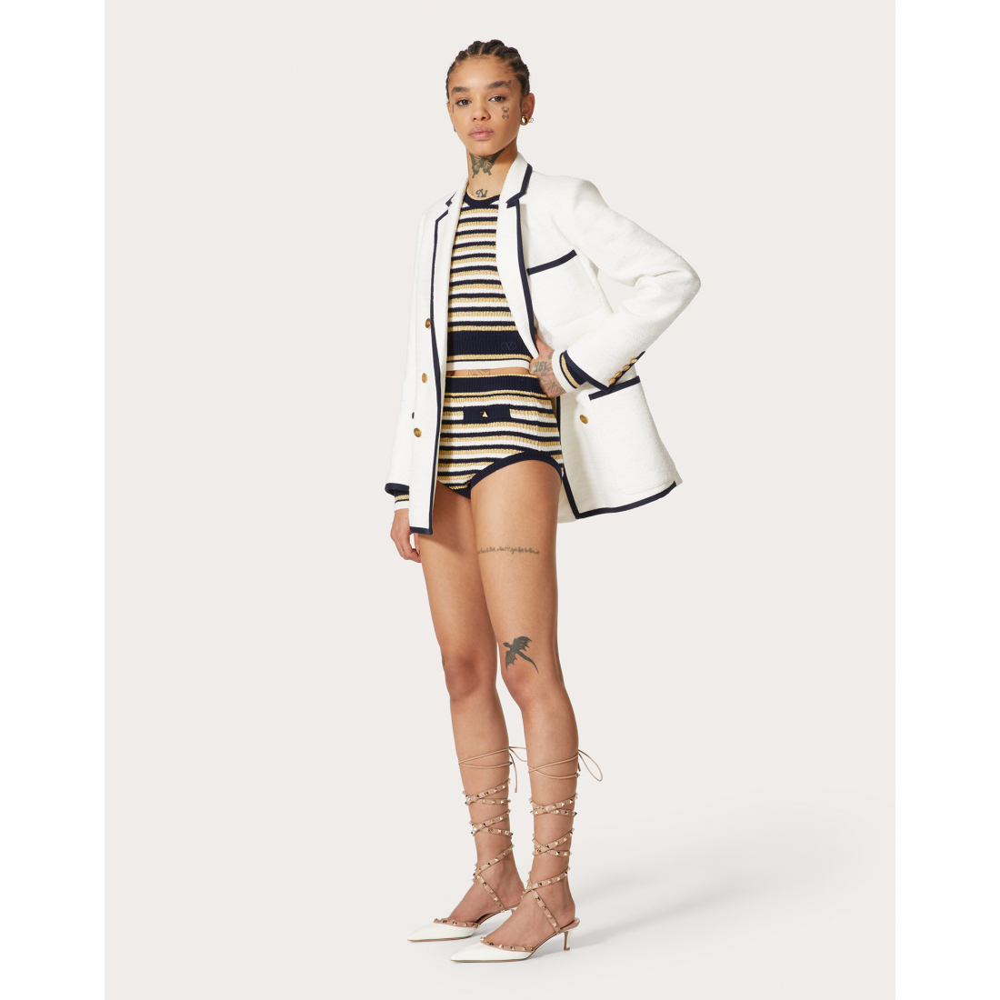 'Crew-Neck' Pullover für Damen