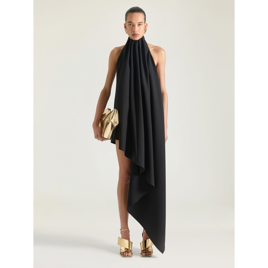Women's 'Asymmetric Halterneck' Sleeveless Dress