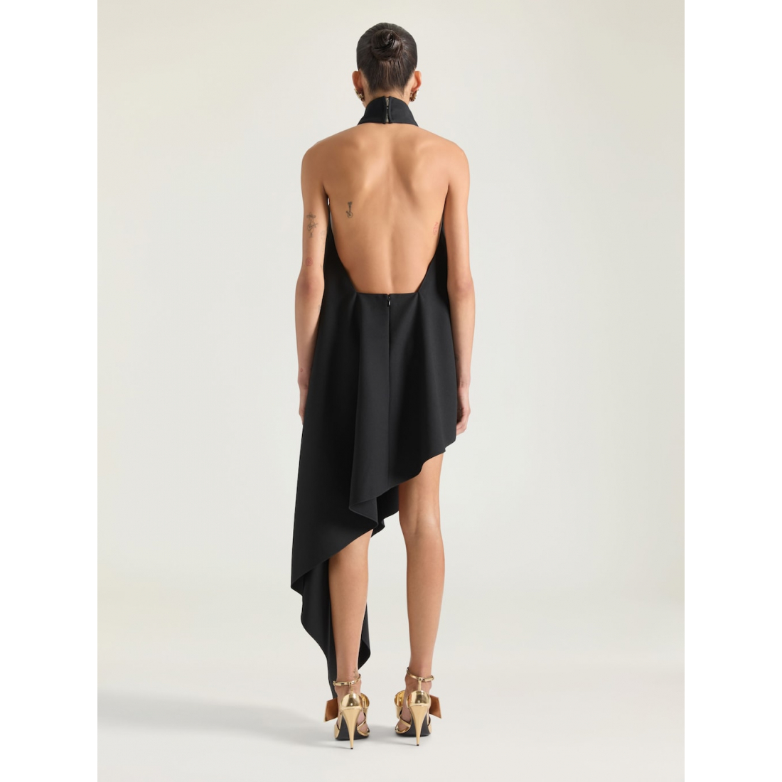 Women's 'Asymmetric Halterneck' Sleeveless Dress