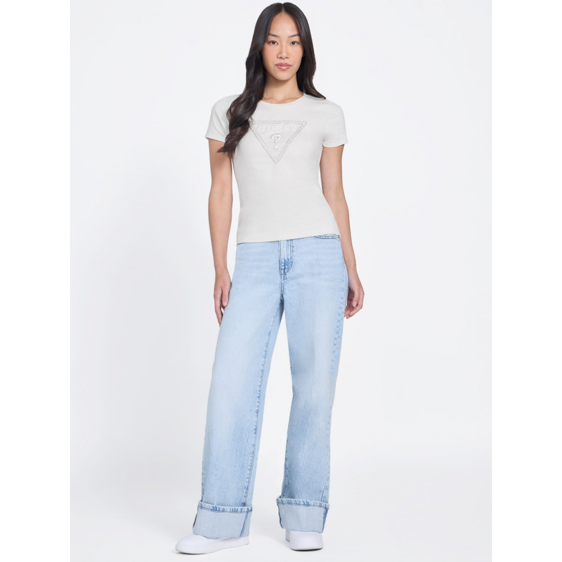 'Charlee Heather Logo Tee' pour Femmes