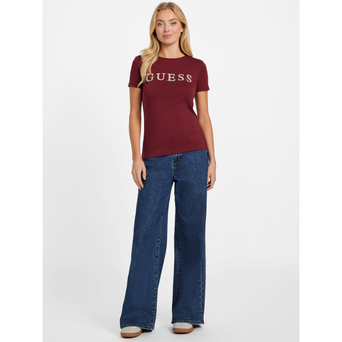 'Peppa Rhinestone Logo Tee' für Damen