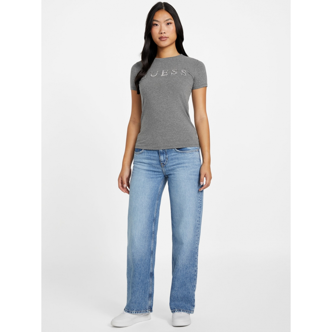 'Peppa Rhinestone Logo Tee' pour Femmes