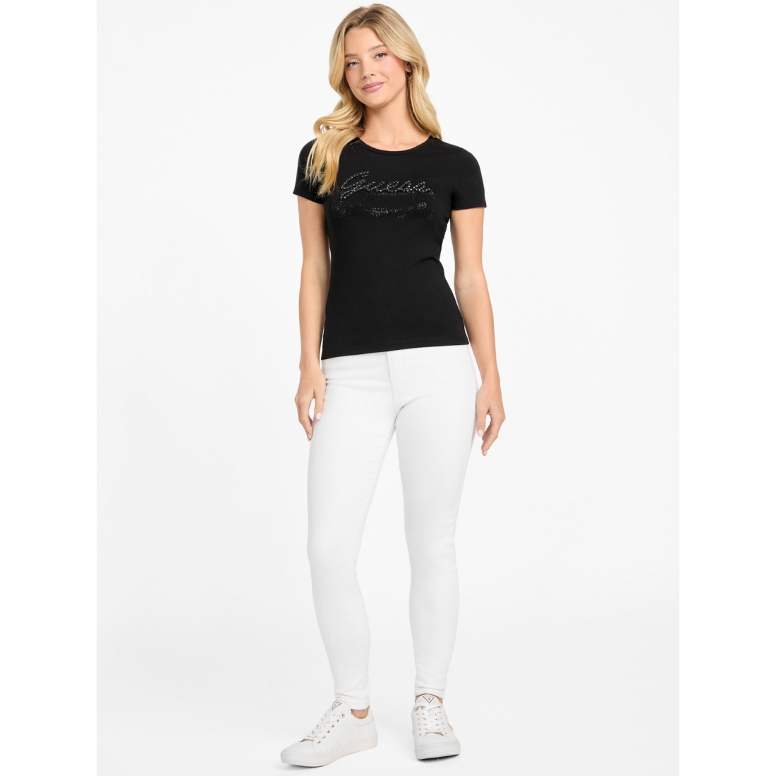 'Eco Kaia Beaded Logo Tee' pour Femmes