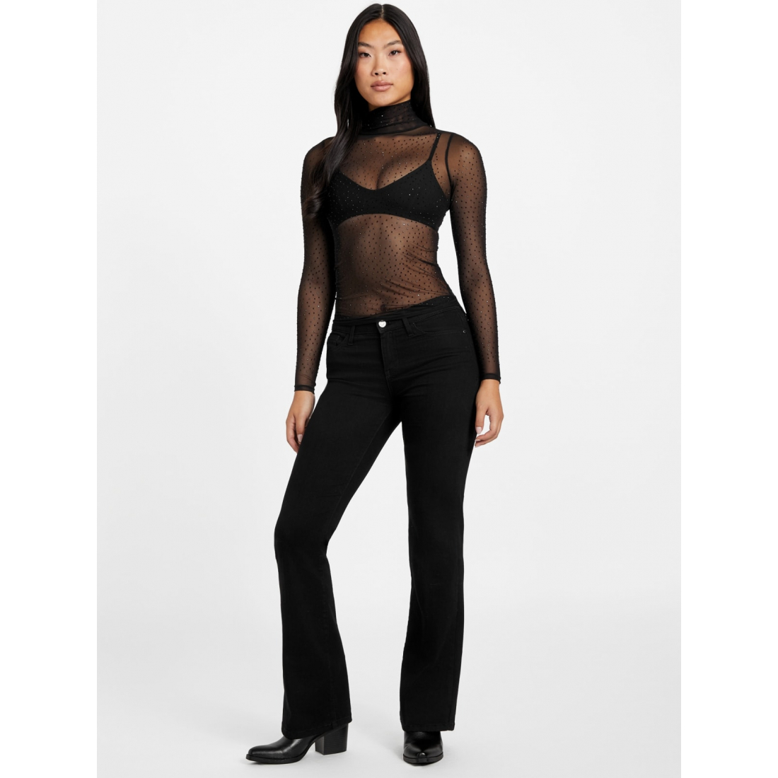 'Margo Mesh Knit Top' pour Femmes