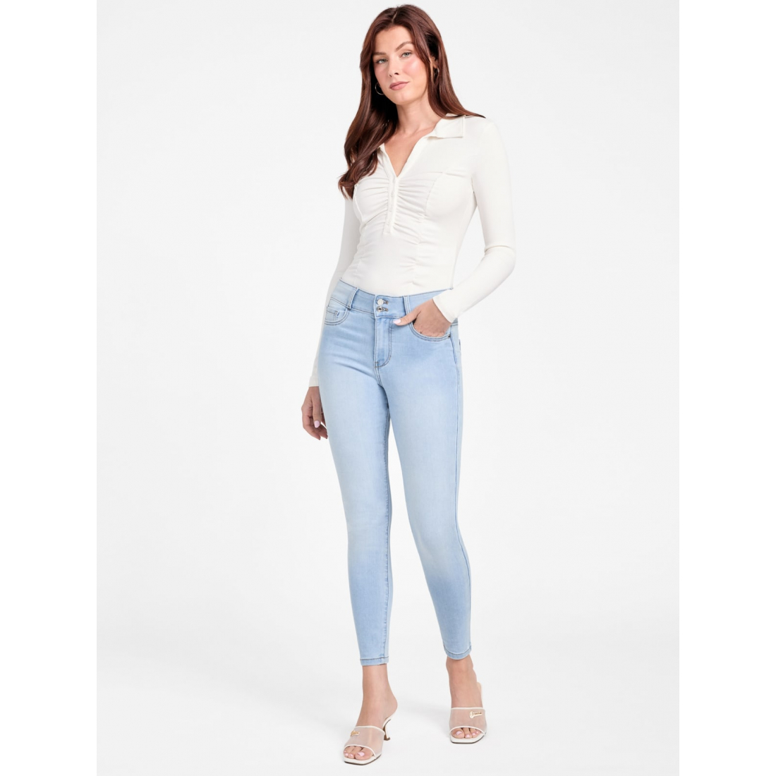 'Eco Emilia High-Rise Skinny Jeans' pour Femmes