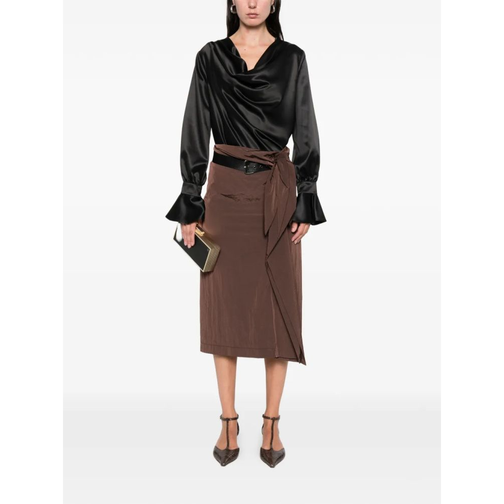 'Filipa Cowl-Neck' Langärmelige Bluse für Damen