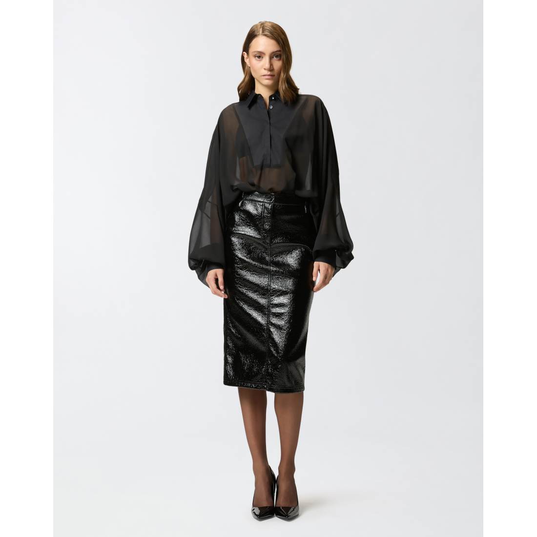 'Belted' Midi Rock für Damen