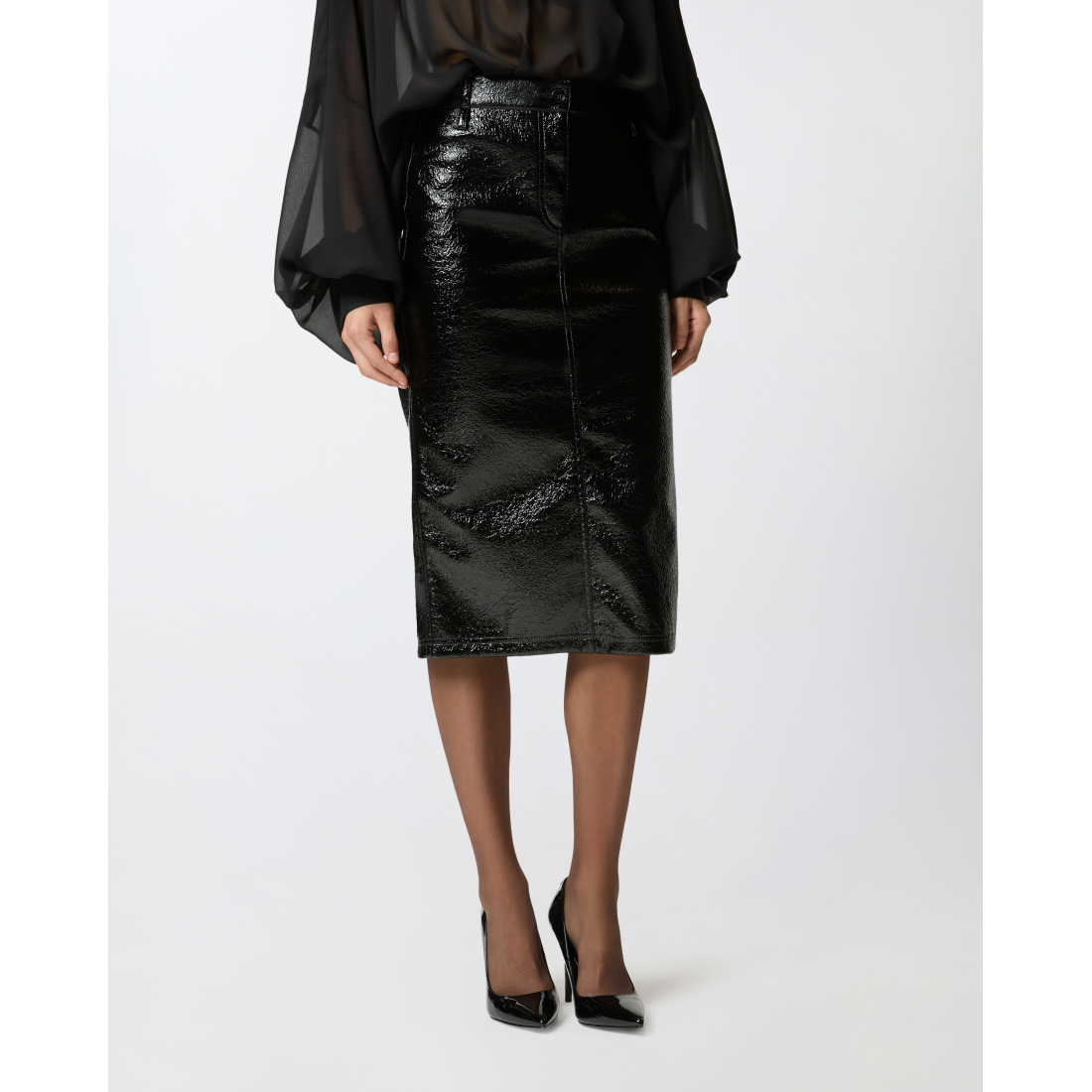 'Belted' Midi Rock für Damen