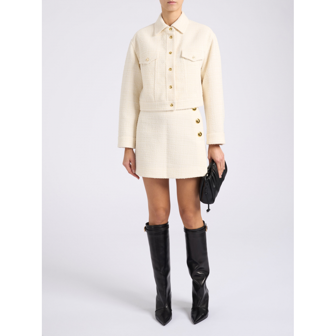 Mini Jupe 'Button-Detailed' pour Femmes