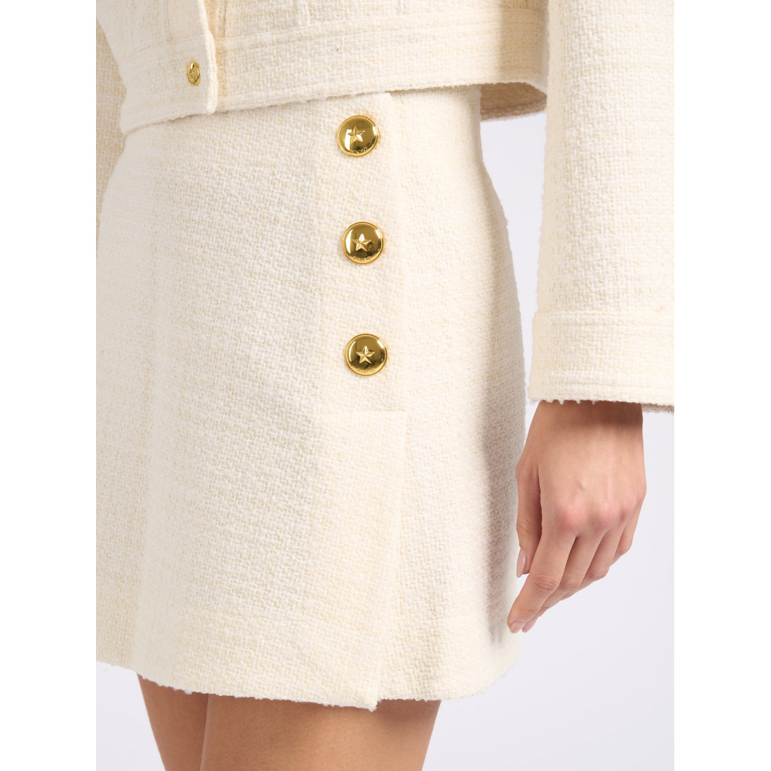 Mini Jupe 'Button-Detailed' pour Femmes