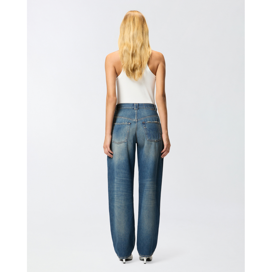 'Ripped-Detail' Jeans für Damen