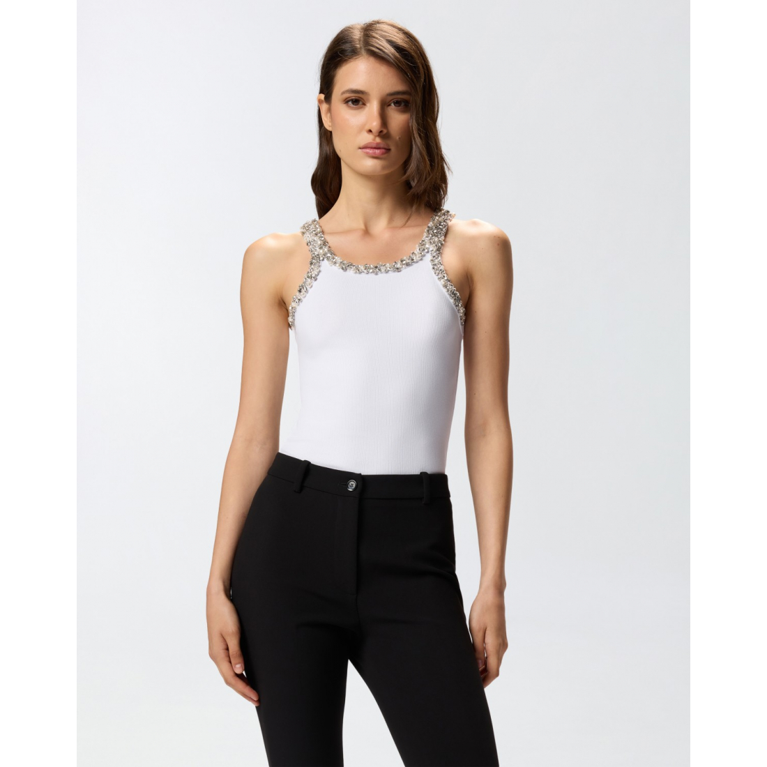 Débardeur 'Embellished Ribbed' pour Femmes
