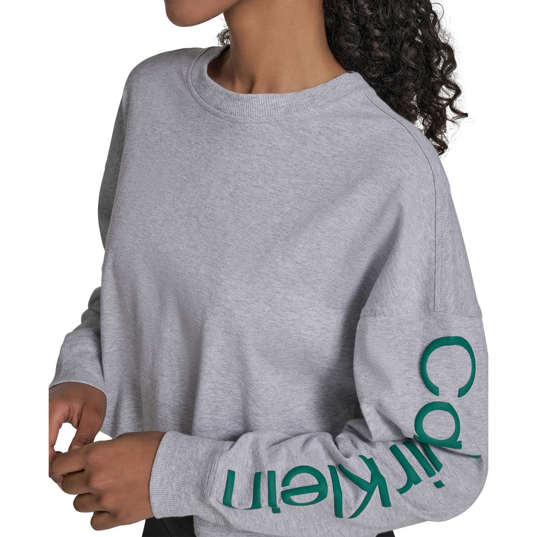 Women's 'Performance Logo Cropped Long-Sleeve Top'