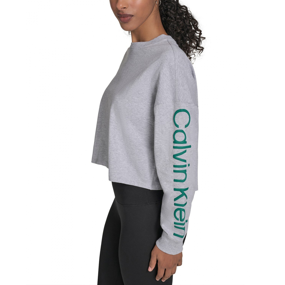 Women's 'Performance Logo Cropped Long-Sleeve Top'