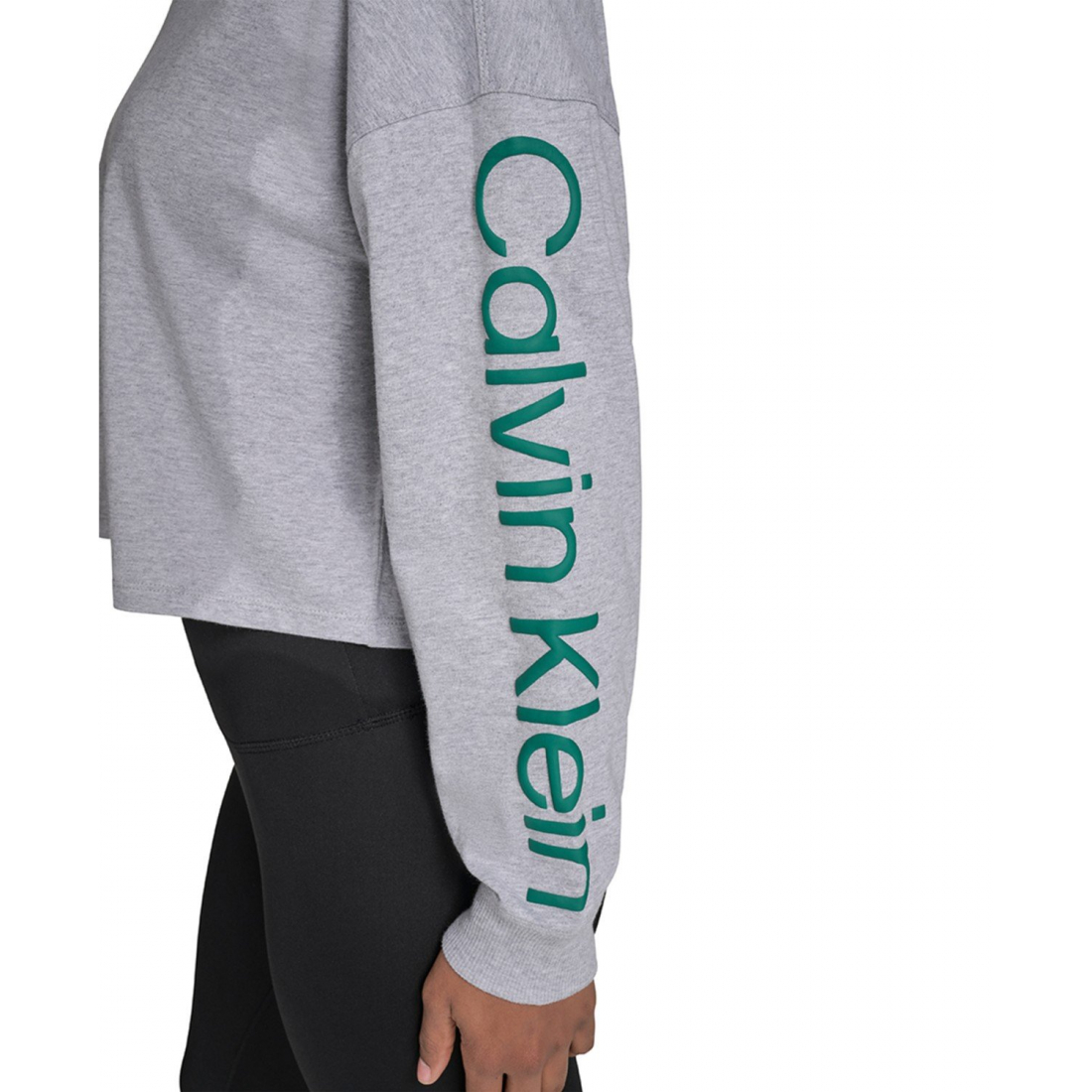 Women's 'Performance Logo Cropped Long-Sleeve Top'