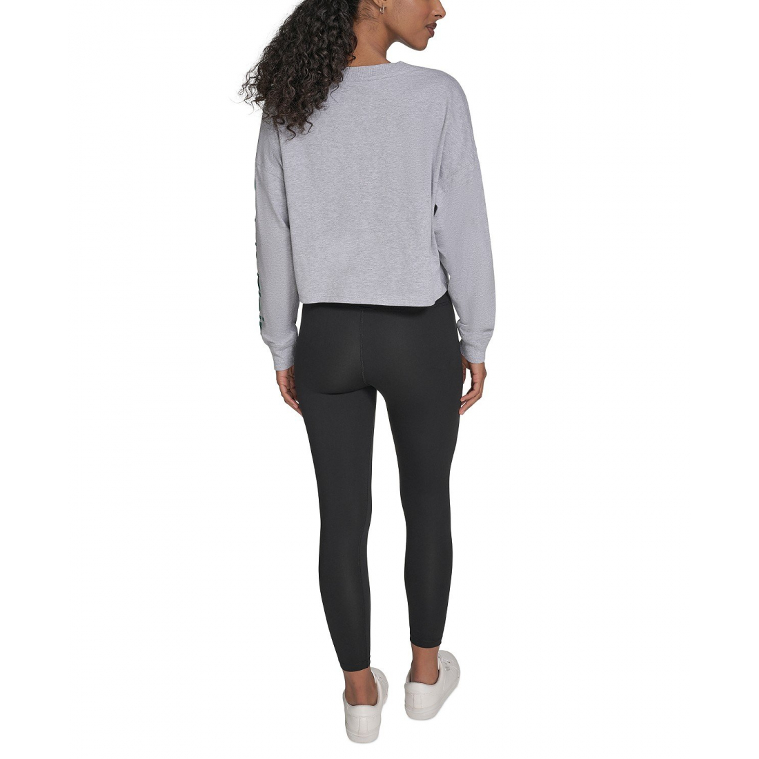 Women's 'Performance Logo Cropped Long-Sleeve Top'