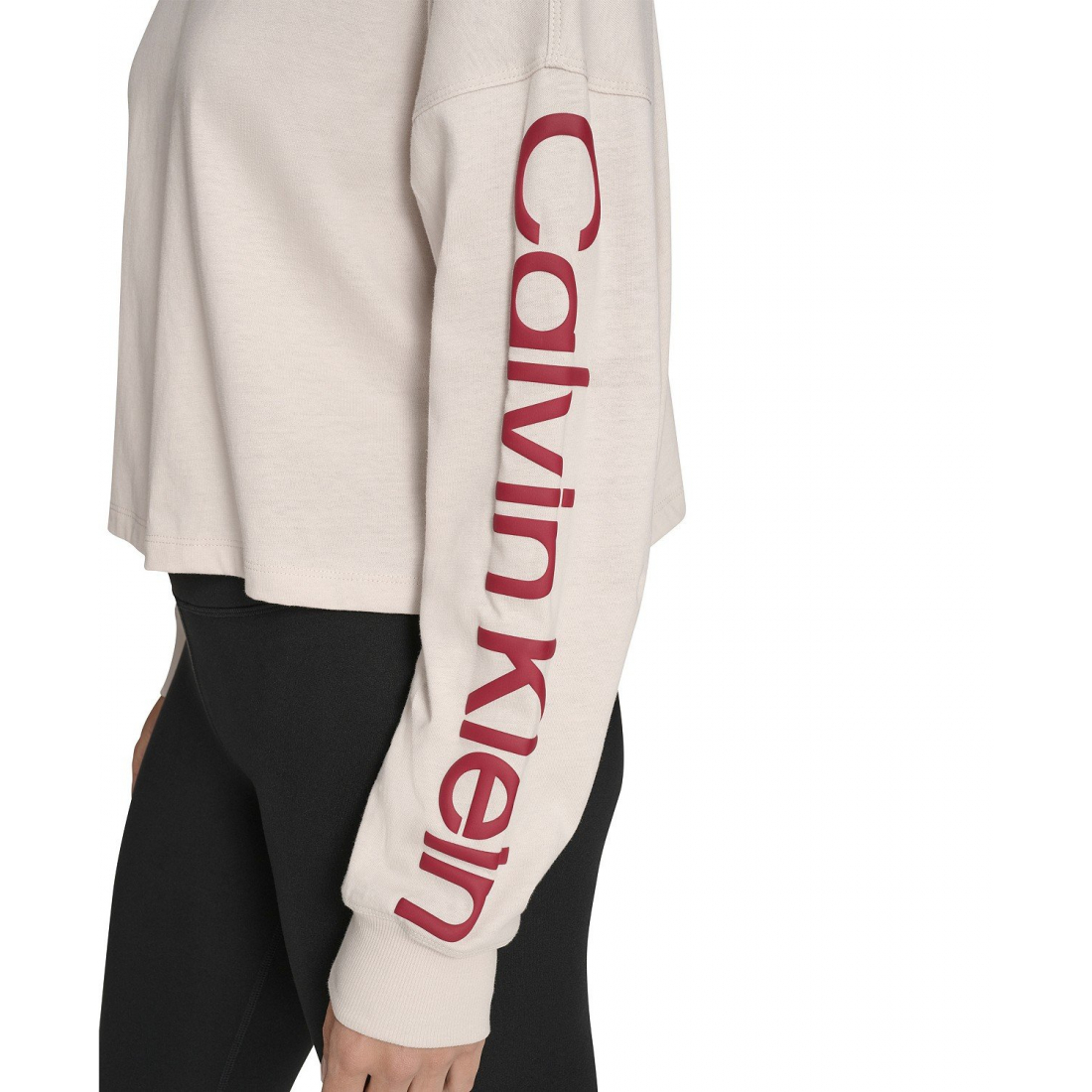 Women's 'Performance Logo Cropped Long-Sleeve Top'