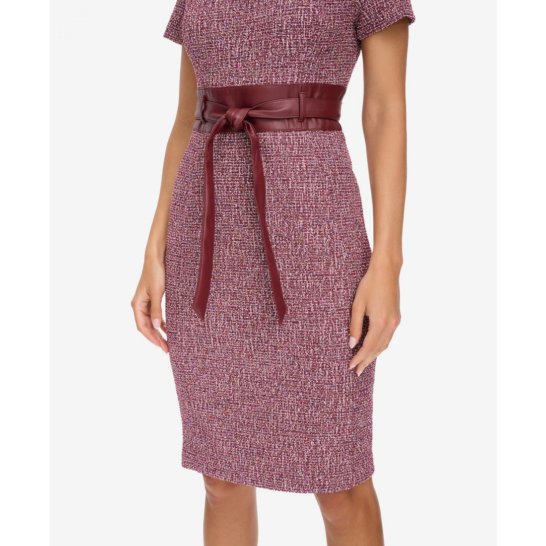 'Short Sleeve Sheath Dress' pour Femmes