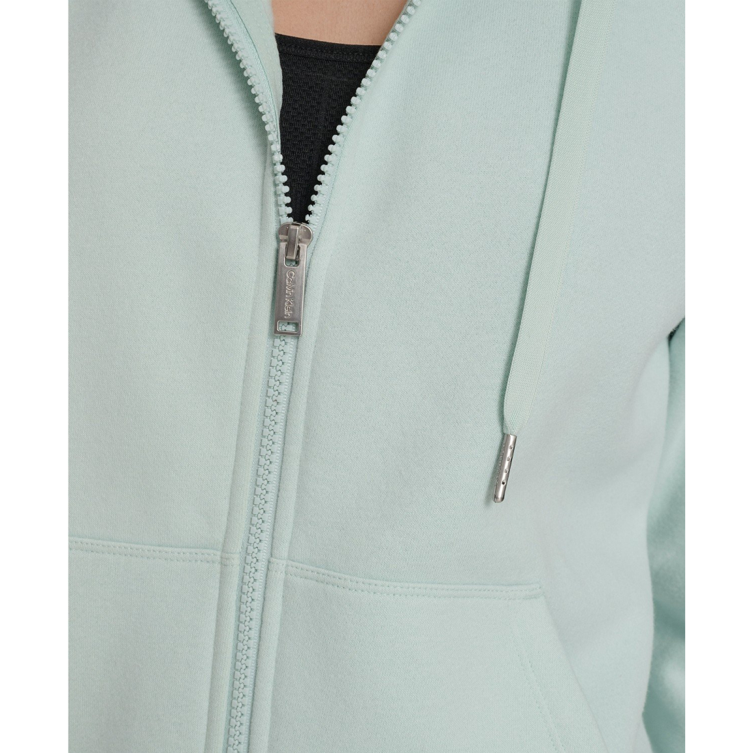 'Fleece Logo Tape Hoodie Jacket' pour Femmes
