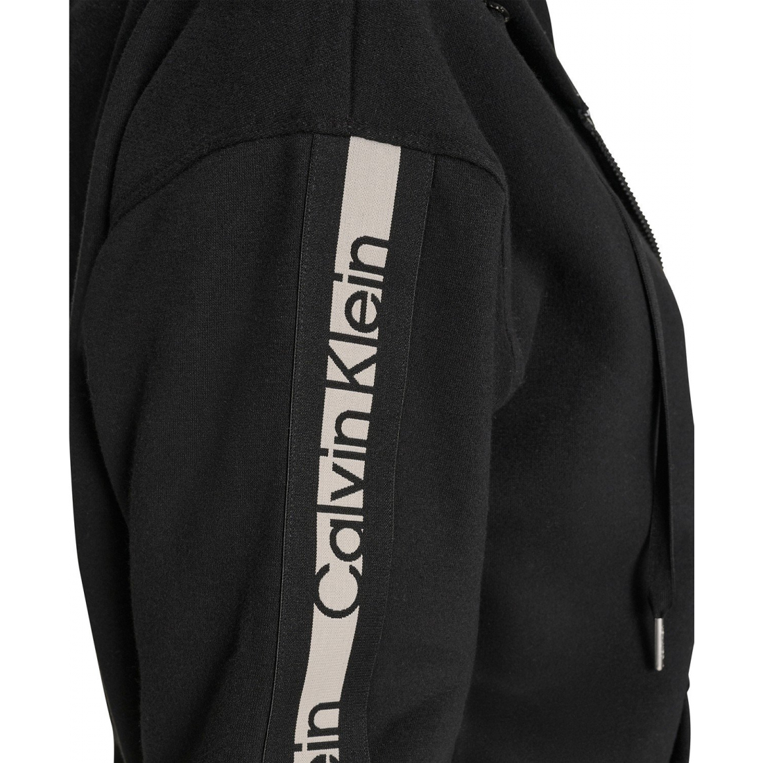 'Fleece Logo Tape Hoodie Jacket' pour Femmes