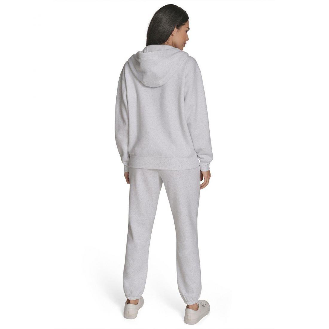 'Fleece Logo Tape Hoodie Jacket' pour Femmes