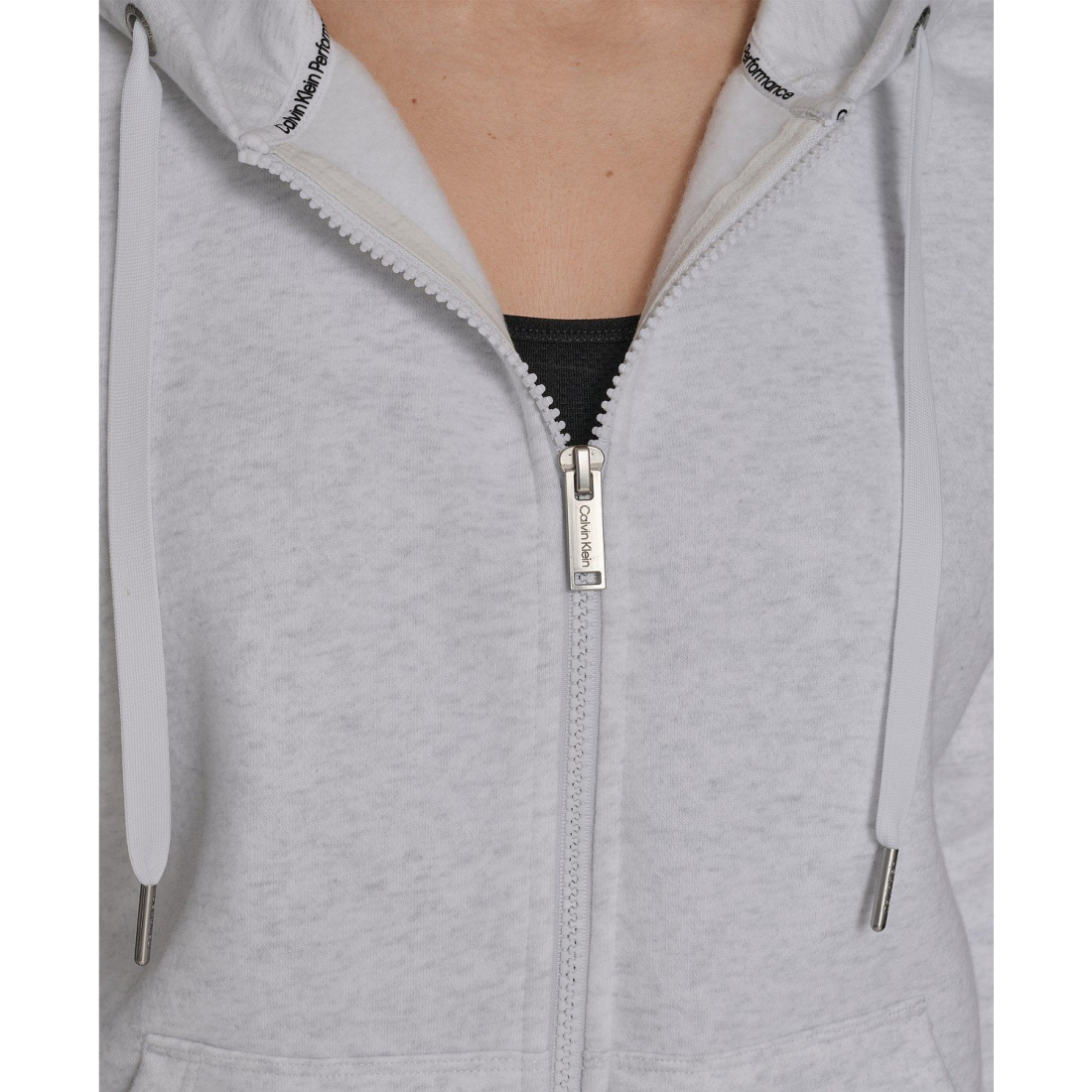 'Fleece Logo Tape Hoodie Jacket' pour Femmes