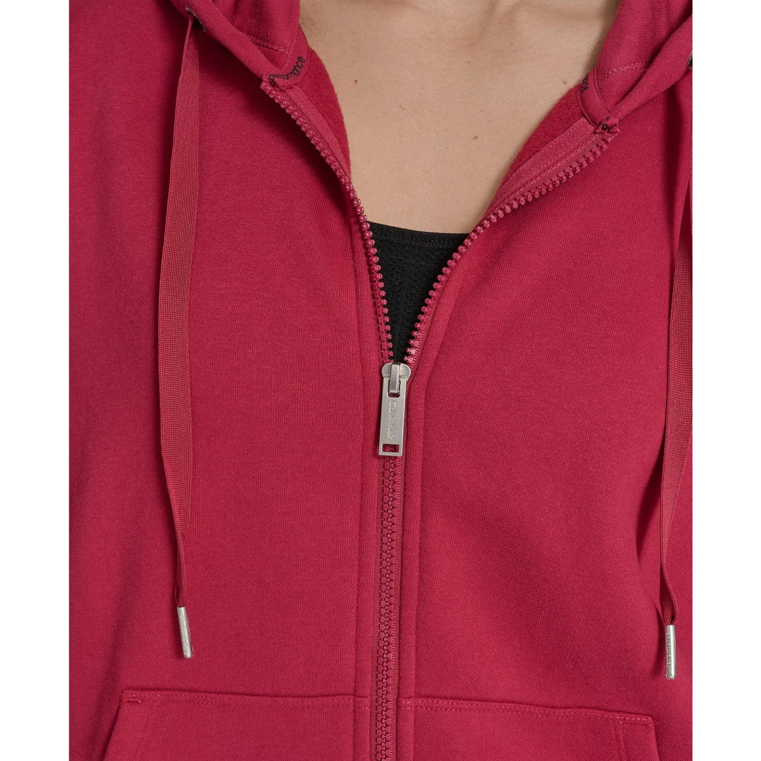 'Fleece Logo Tape Hoodie Jacket' pour Femmes