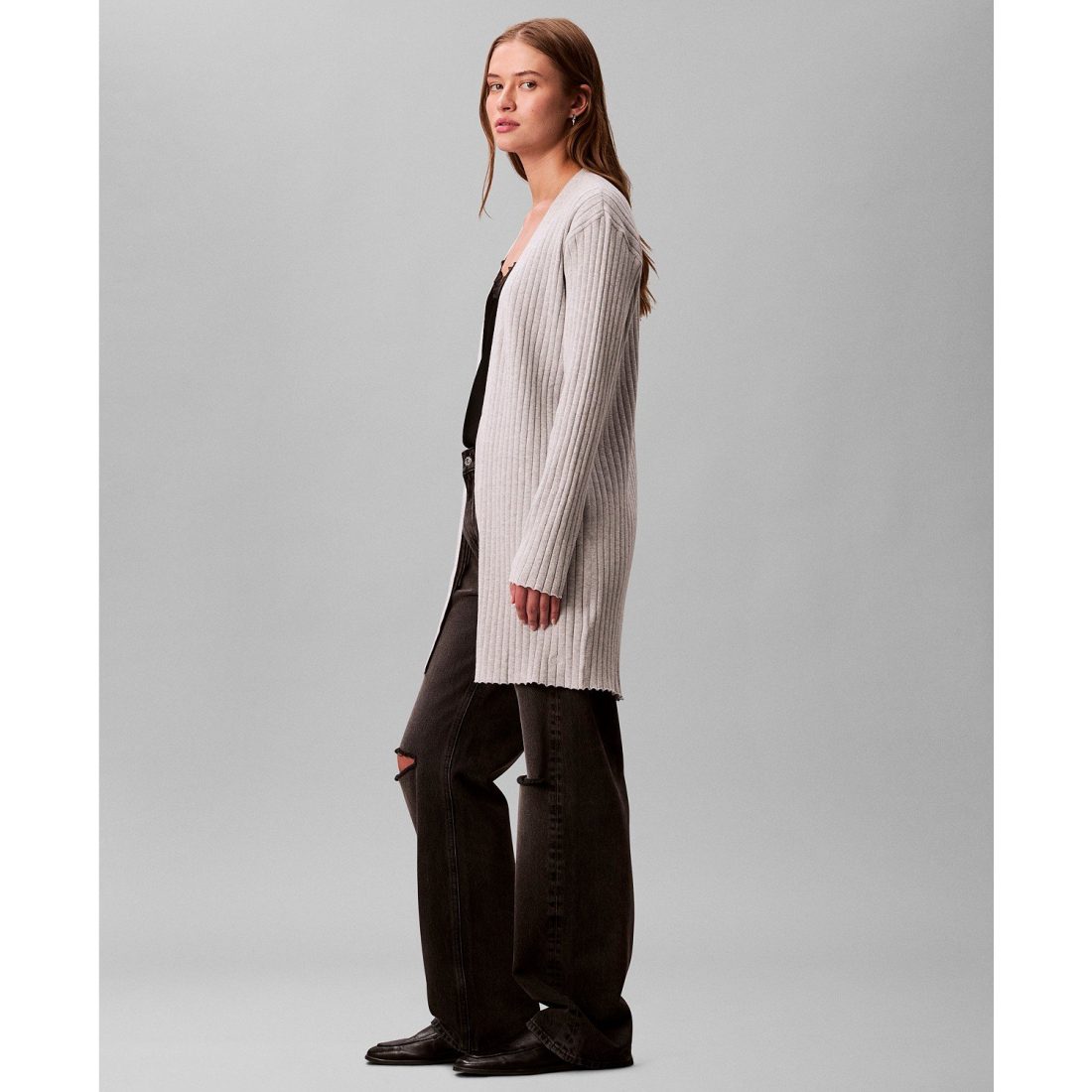 'Long Sleeve Duster Cardigan Sweater' pour Femmes