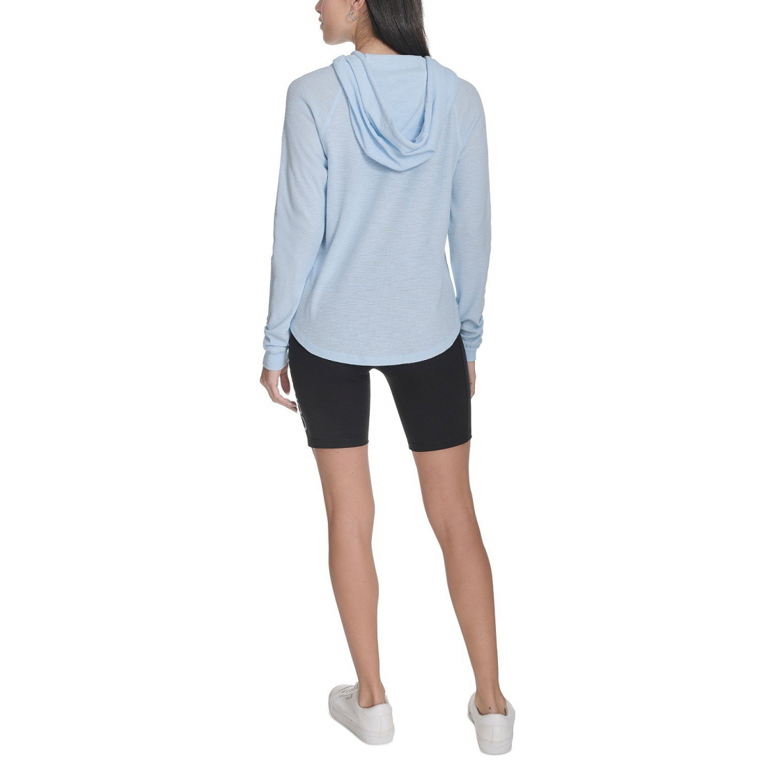 'Ruched-Sleeve Zip Hoodie' pour Femmes