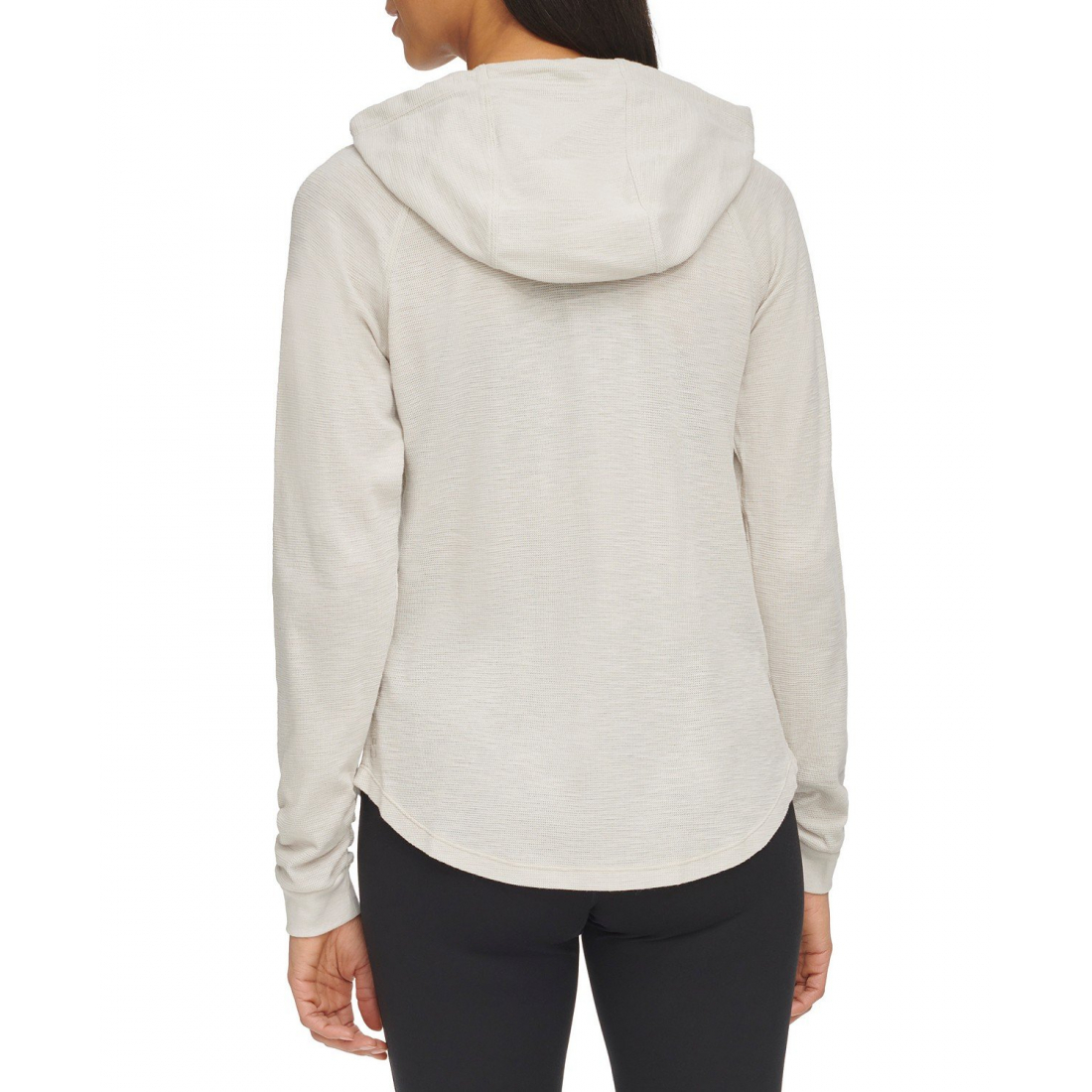 'Ruched-Sleeve Zip Hoodie' pour Femmes