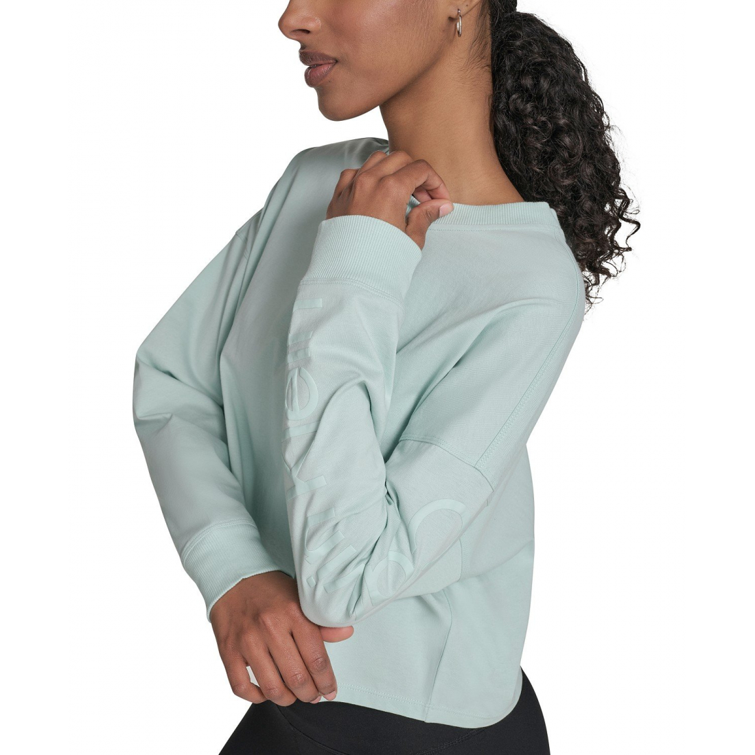 Women's 'Performance Logo Cropped Long-Sleeve Top'