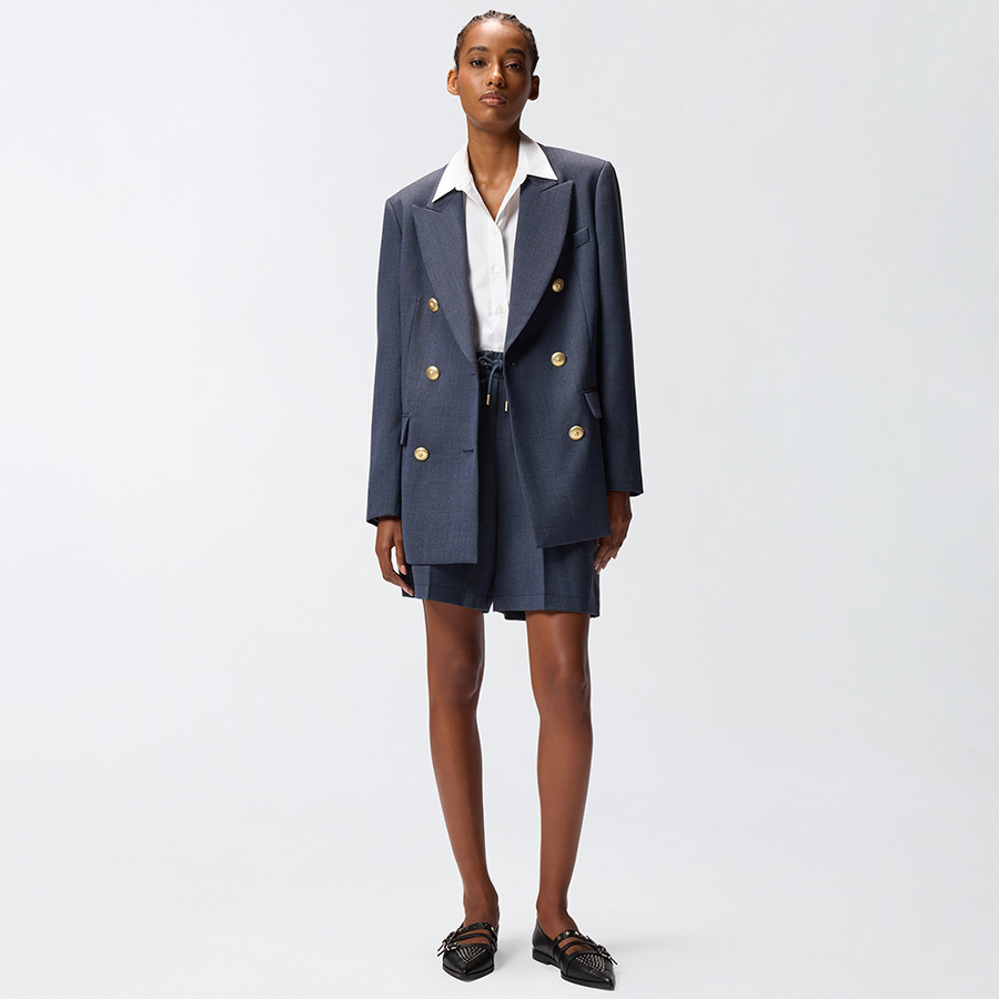 Blazer 'Double-Breasted Button-Closure' pour Femmes