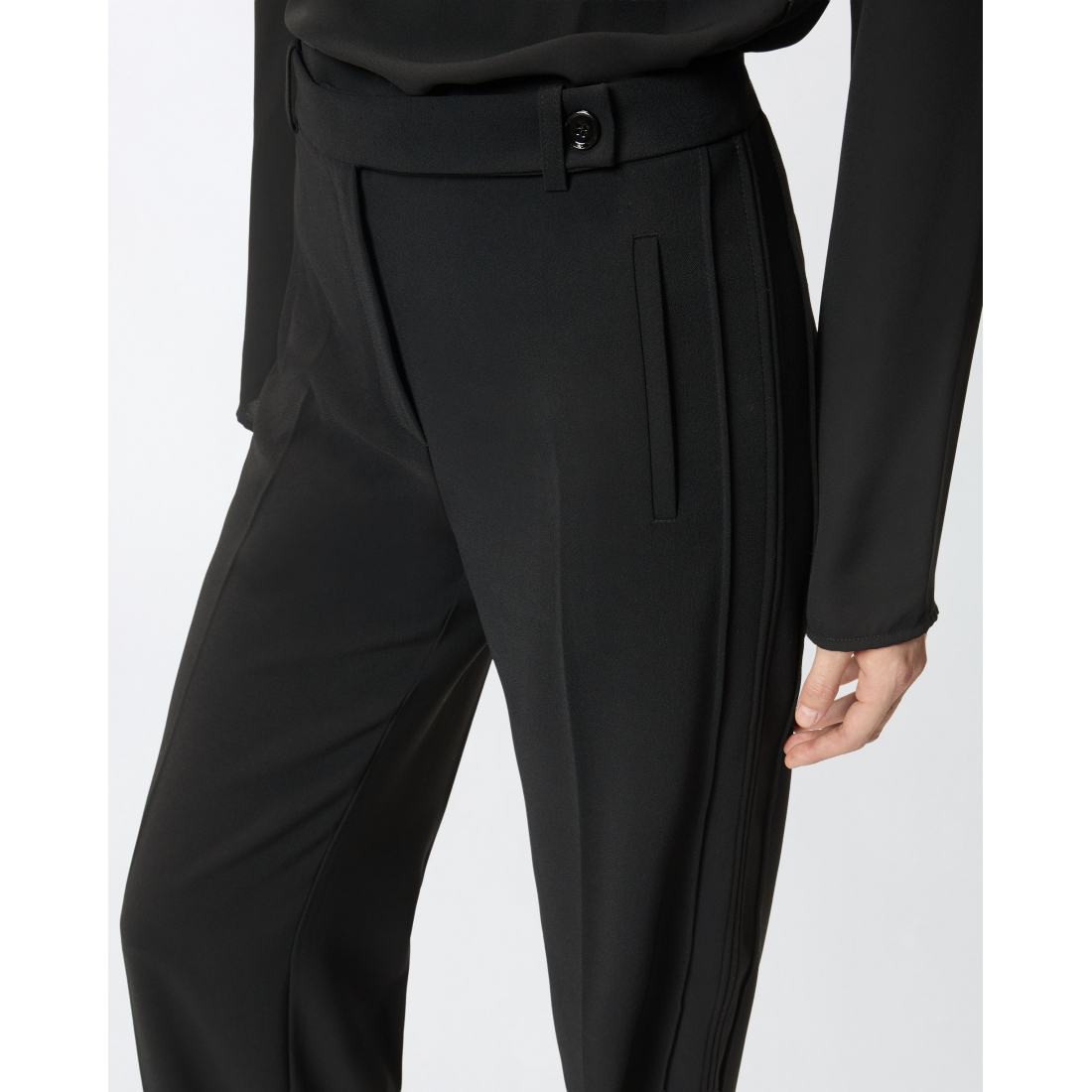 Pantalon 'Pleated Concealed-Zip' pour Femmes